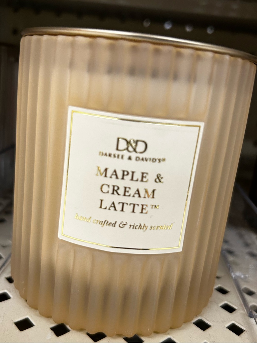 ☕️ Maple & Cream Latte Scented Candle - Cream